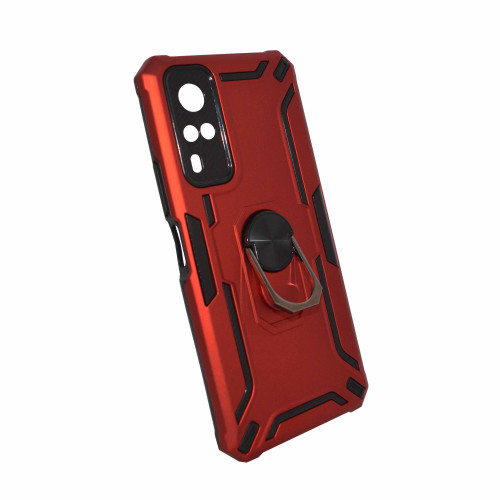 Vivo Y53S 4G Red  Cover   Military Grade Protection Built-in Kickstand Car Holder Mobile Phone Case